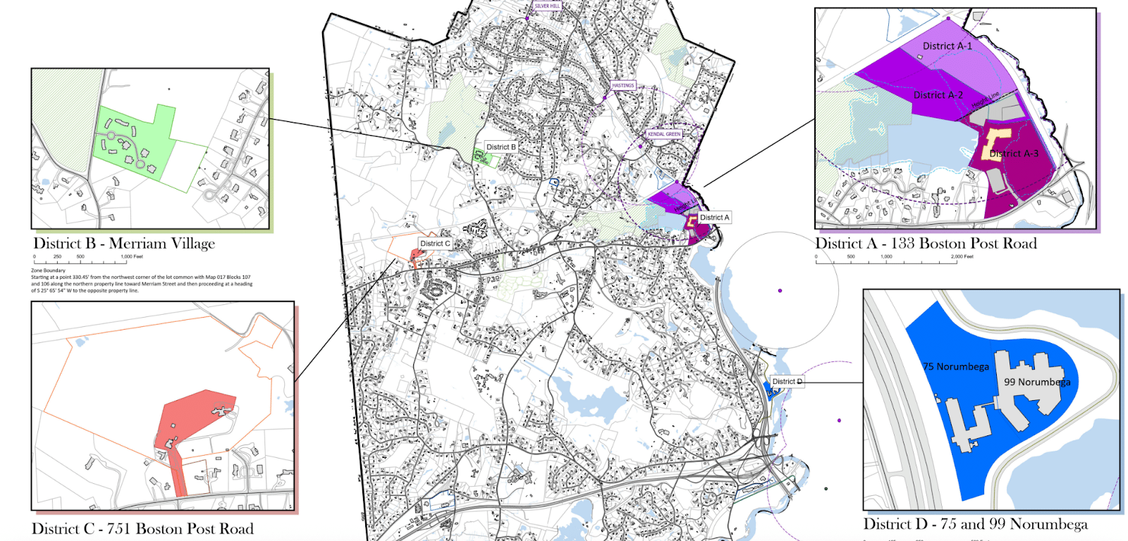 Weston's full MBTA Communities zoning proposal